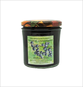 380g Schwarze Johannisbeeren Fruchtaufstrich